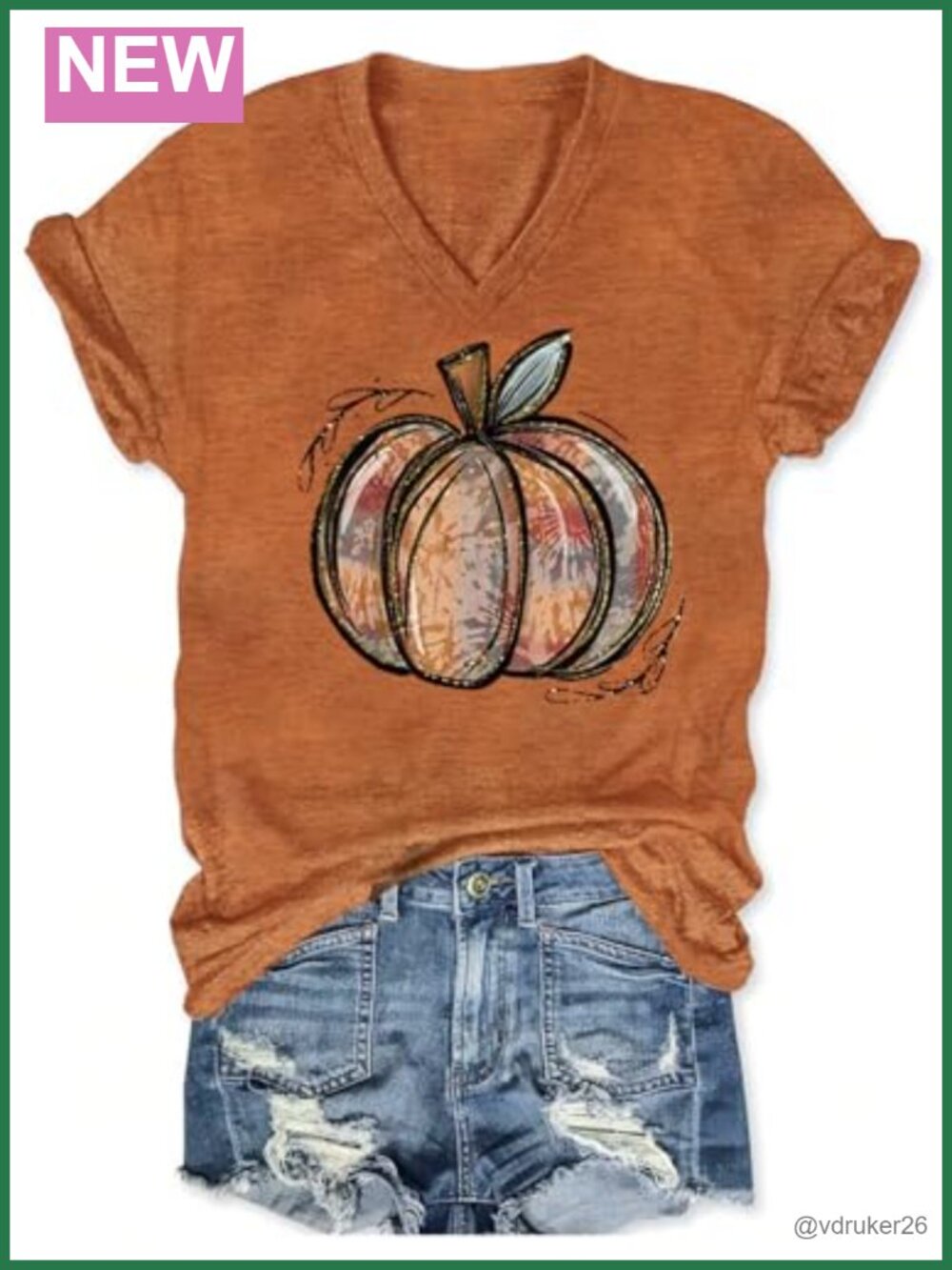 Women's V-Neck Dragonfly Graphic Tee Soft Cotton Short Sleeve Casual Top